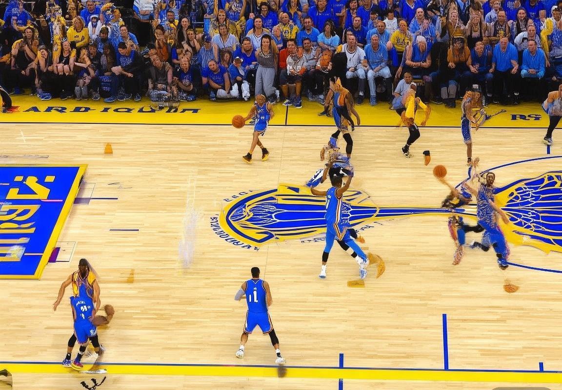 2018NBA雷霆勇士巅峰对决：威少库里对决，雷霆险胜勇士精彩瞬间